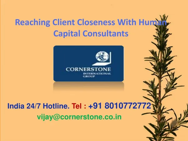 Reaching Client Closeness With Human Capital Consultants