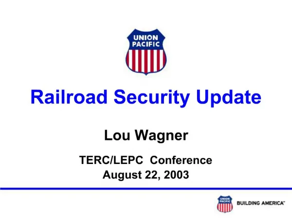 Railroad Security Update