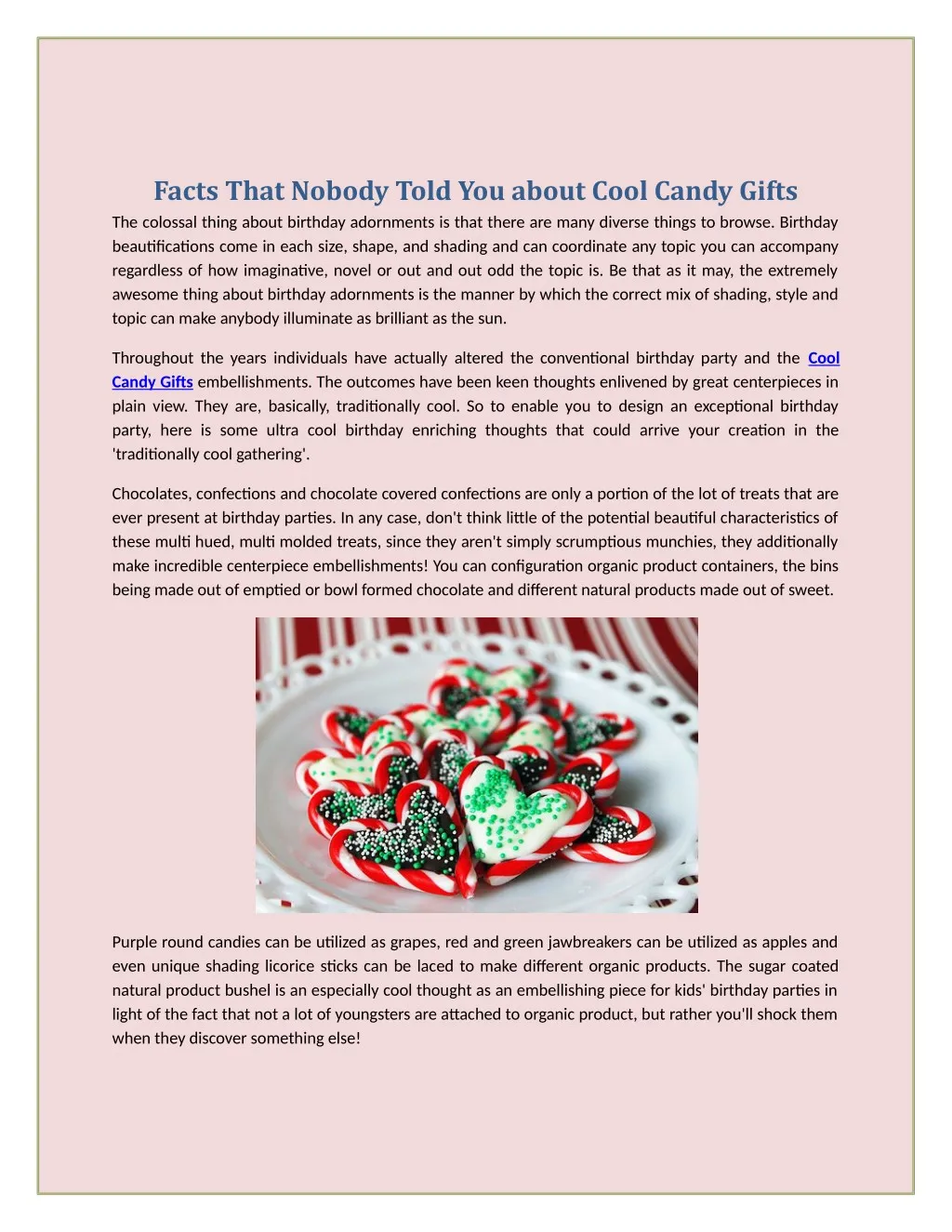 facts that nobody told you about cool candy gifts