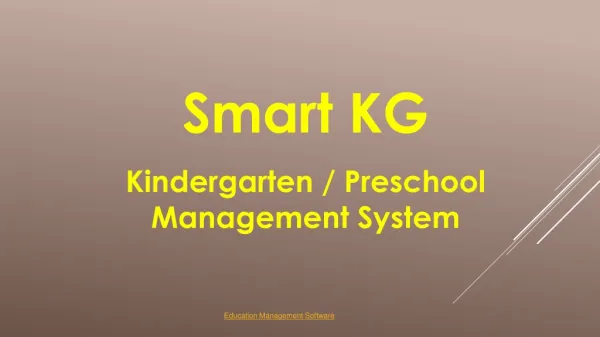 PreSchool Management Software| Best Kindergarten Management Software