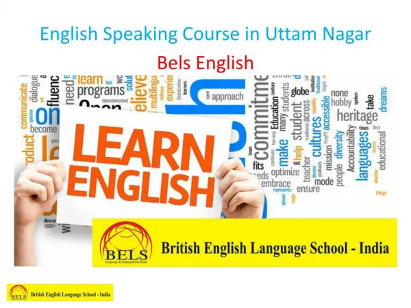 English Speaking Course in Uttam Nagar