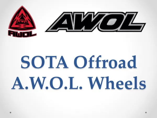 Sota Offroad A.W.O.L. Wheels - www.sotaoffroad.com