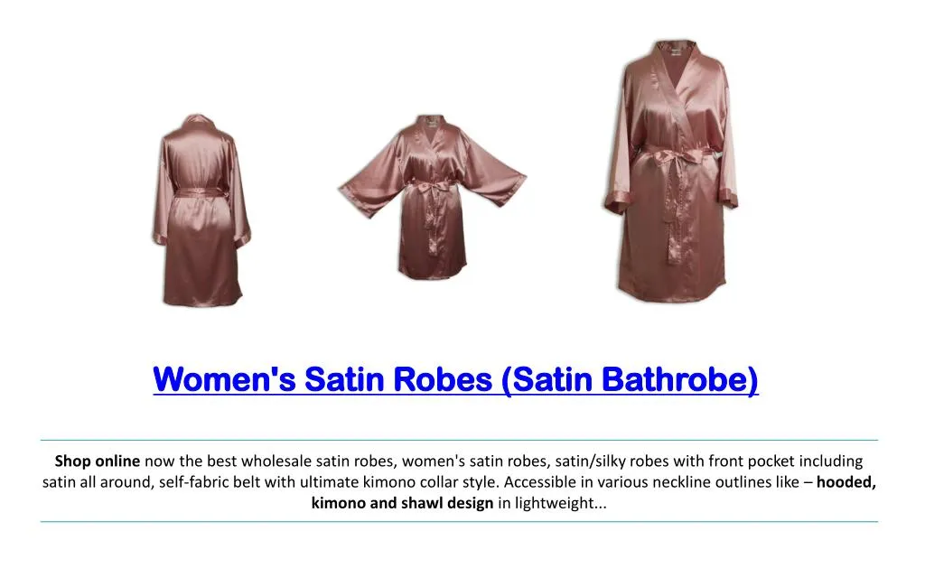 women s satin robes satin bathrobe