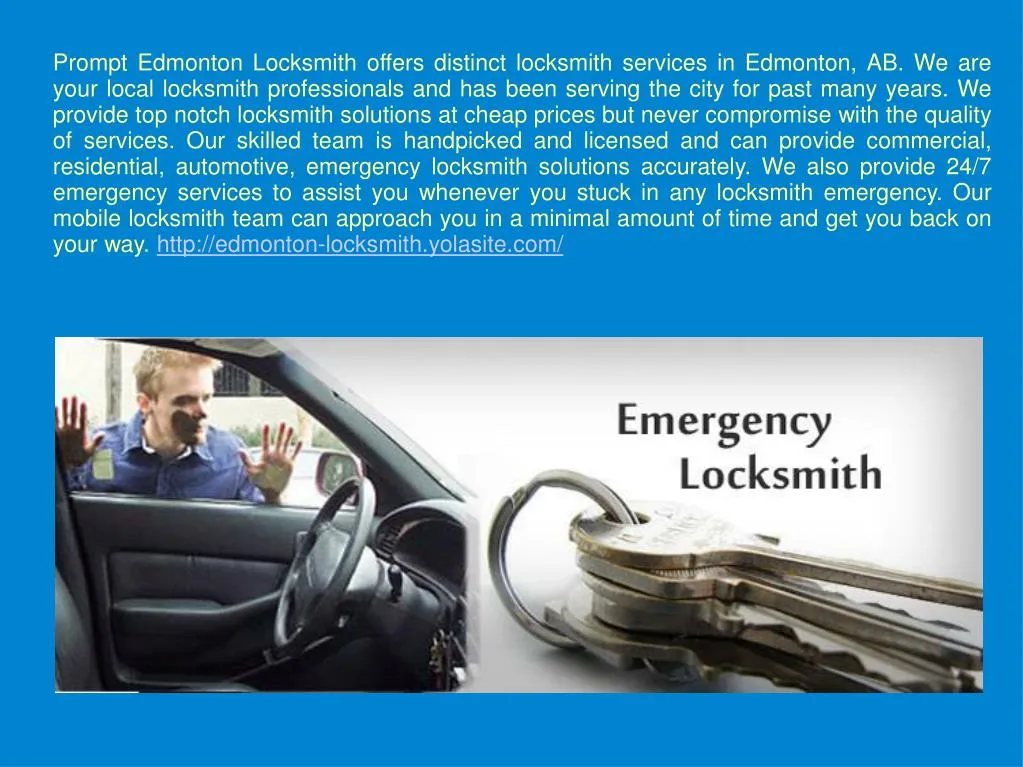 prompt edmonton locksmith offers distinct