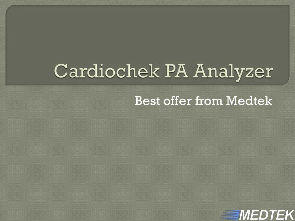 cardiochek pa analyzer