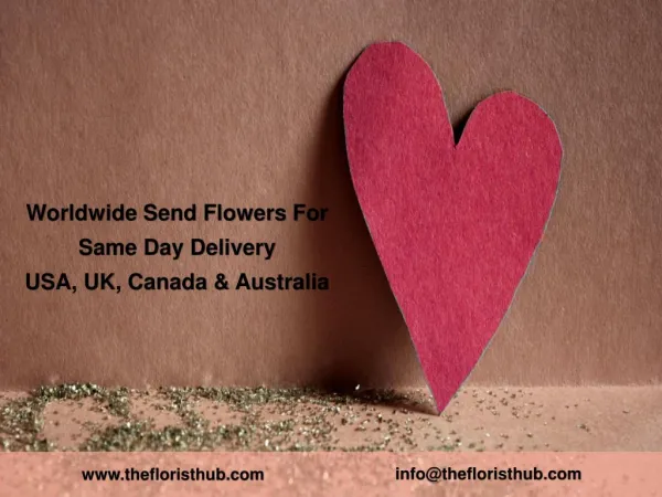 Worldwide Send Flowers For Same Day Delivery - The Florist Hub