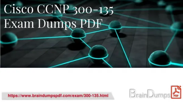 Download Updated Dumps for Cisco R&S 300-135 Exam