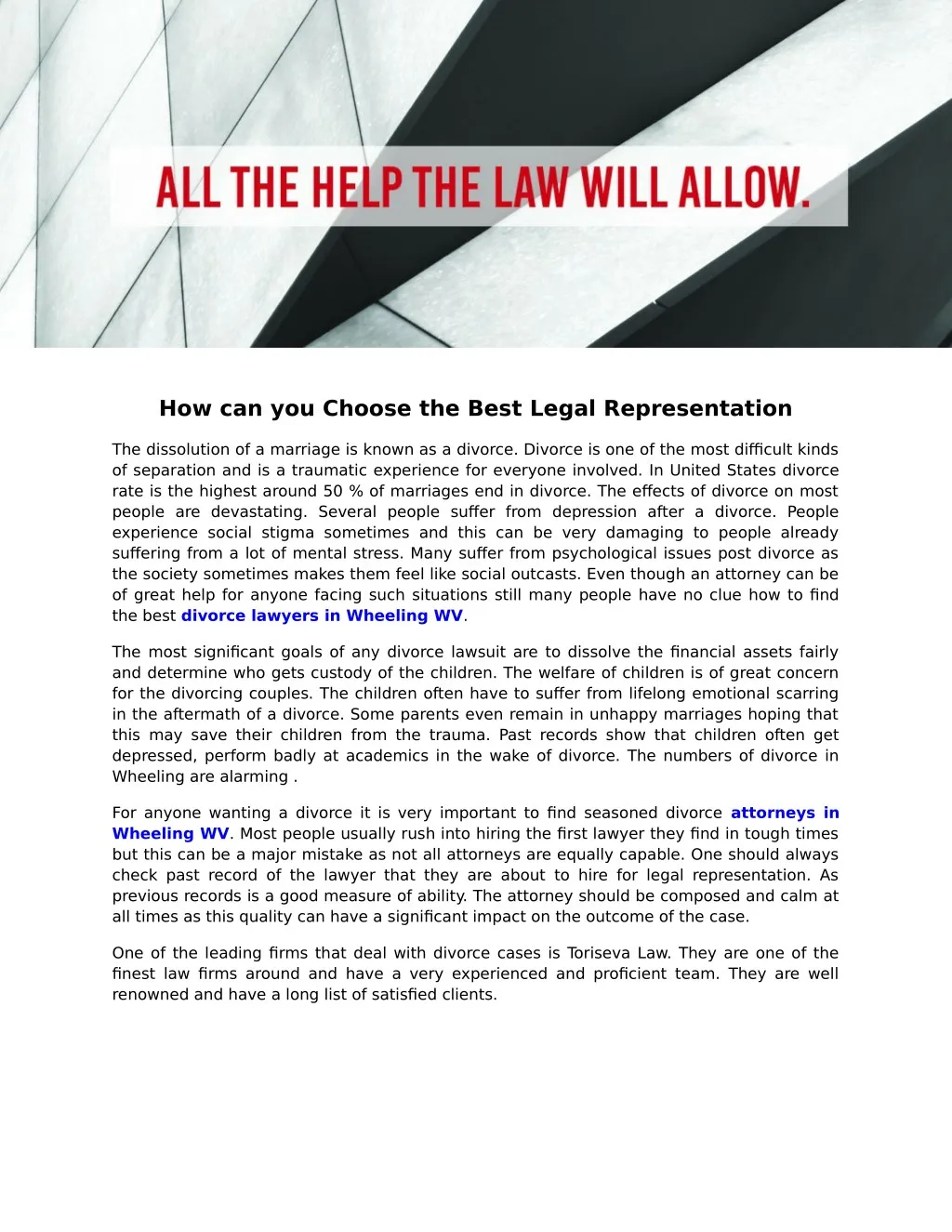 how can you choose the best legal representation