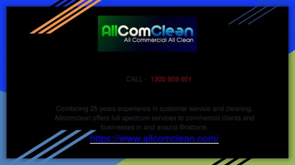 Professional Commercial Cleaner in Brisbane