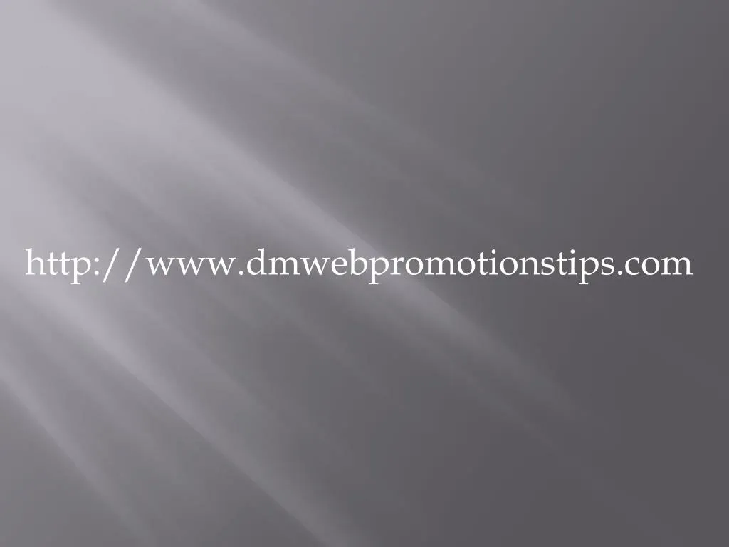 http www dmwebpromotionstips com