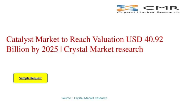 Catalyst Market Projected to Amplify During 2016 - 2025