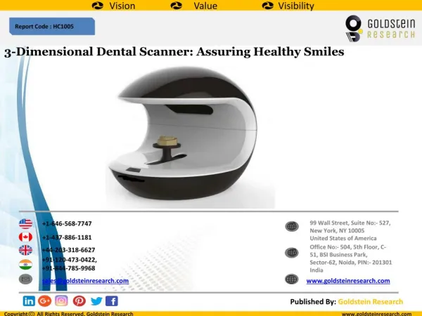 3-Dimensional Dental Scanner: Assuring Healthy Smiles