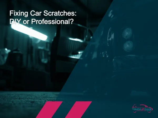 Benefits of Professional Car Scratch Repair