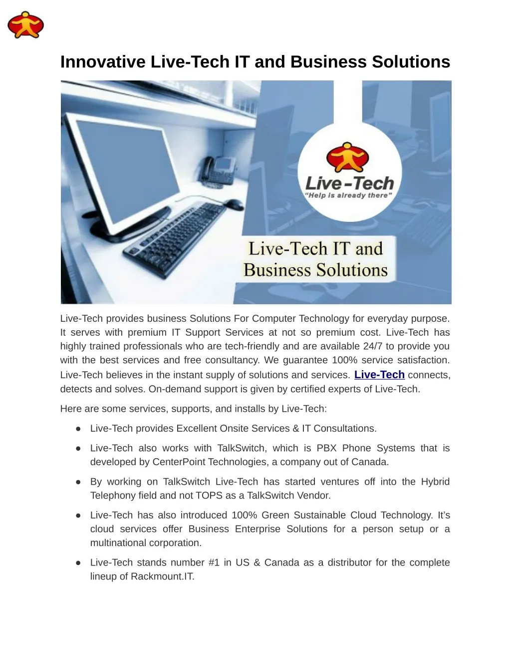 innovative live tech it and business solutions