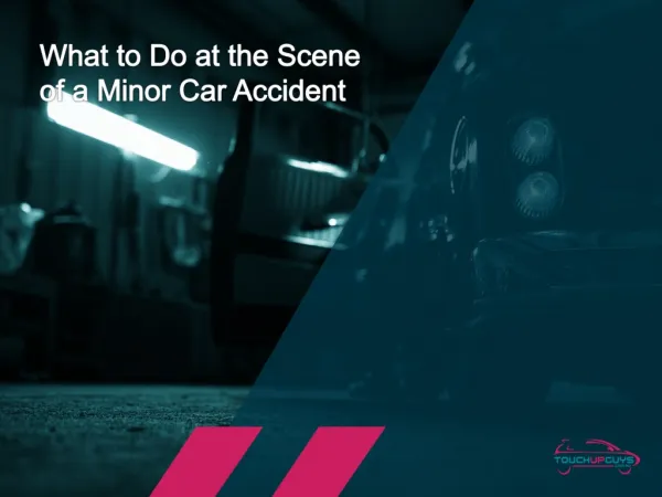 How to Deal with a Minor Car Accident