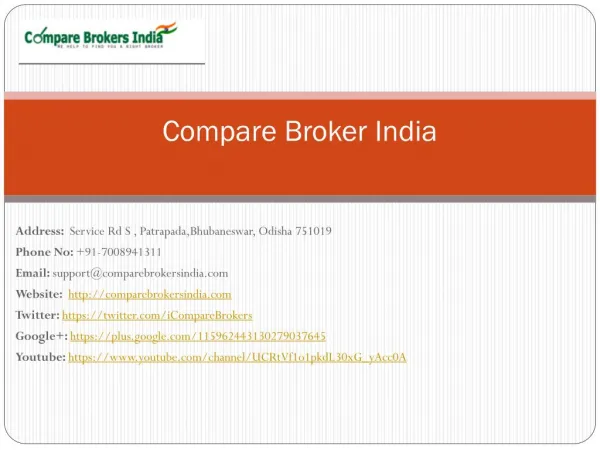 Best Stock Broker In India