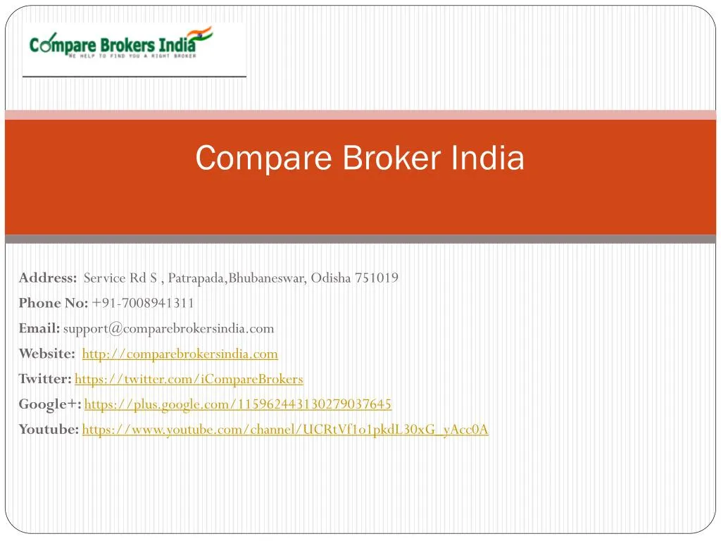 compare broker india