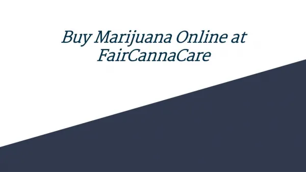 Buy Marijuana Online  
