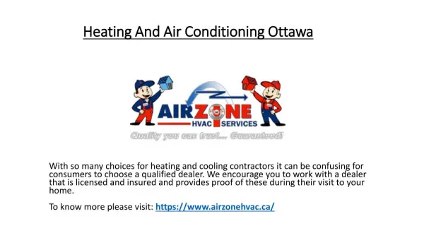 Heating And Air Conditioning Ottawa