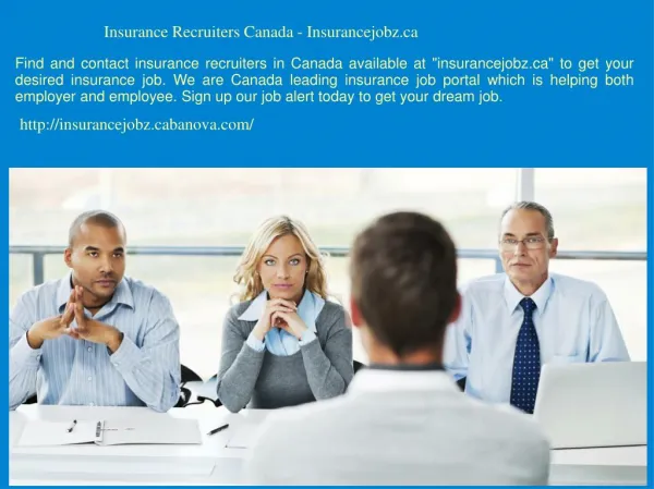 Insurance Recruiters Canada Insurancejobz