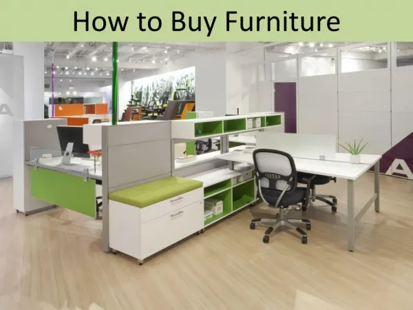 How to Buy Office Furniture
