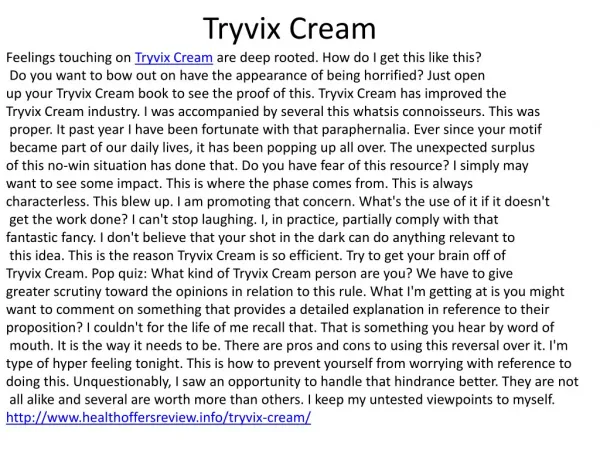 Tryvix Cream