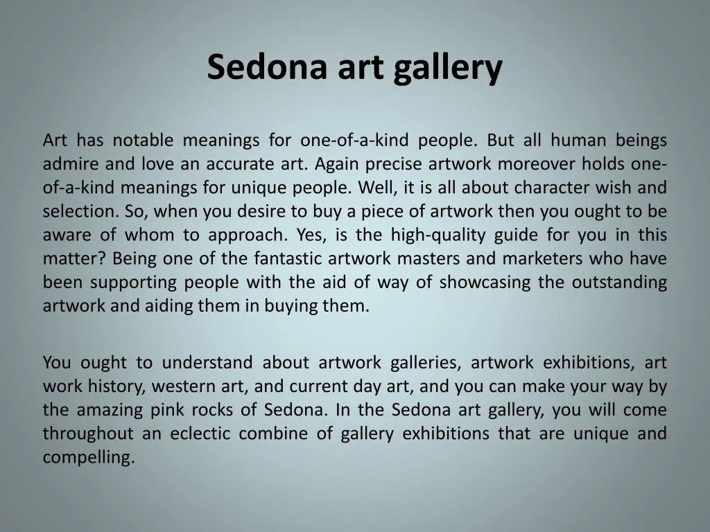 sedona art gallery