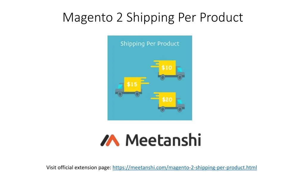 magento 2 shipping per product