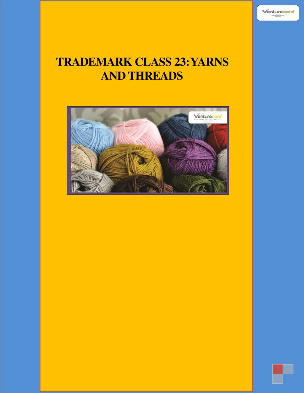 trademark class 23 yarns and threads