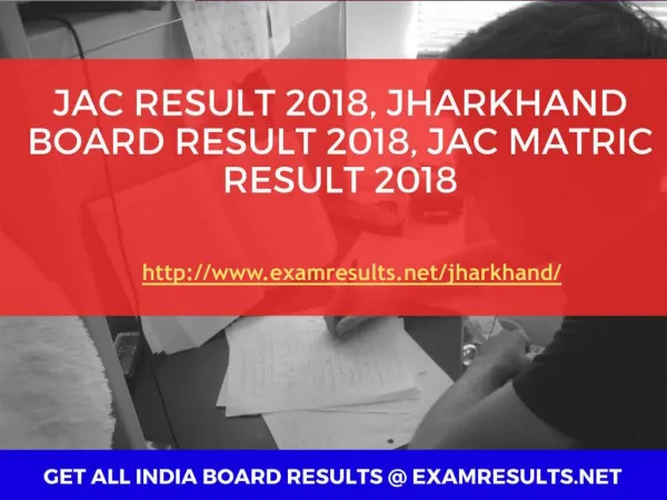 JAC Result 2018, Jharkhand Board Result 2018, JAC Matric Result 2018
