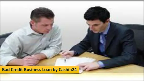 Bad Credit Business Loan by Cashin24