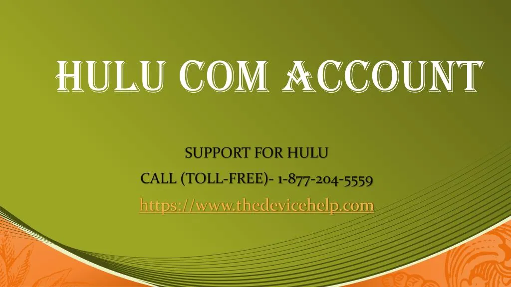 hulu com account