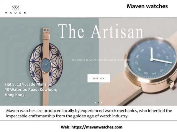 Maven Watches Artisan Series
