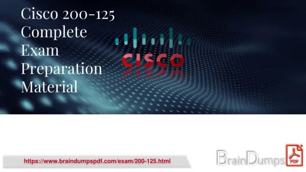 Cisco 200-125 Latest Exam Study Guide & Practice Question