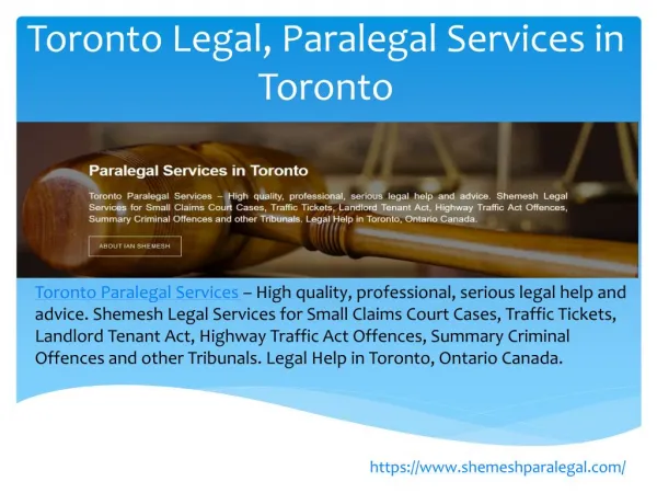 Toronto Legal Services