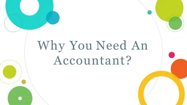 Why You Need An Accountant?