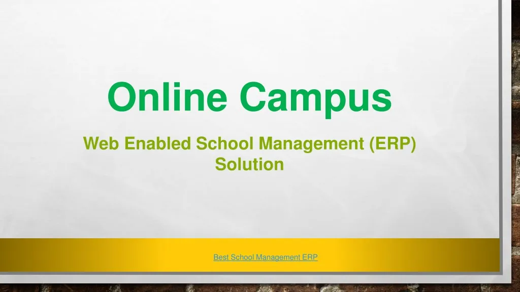 online campus
