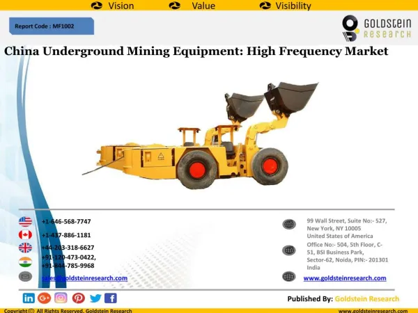 China Underground Mining Equipment: High Frequency Market