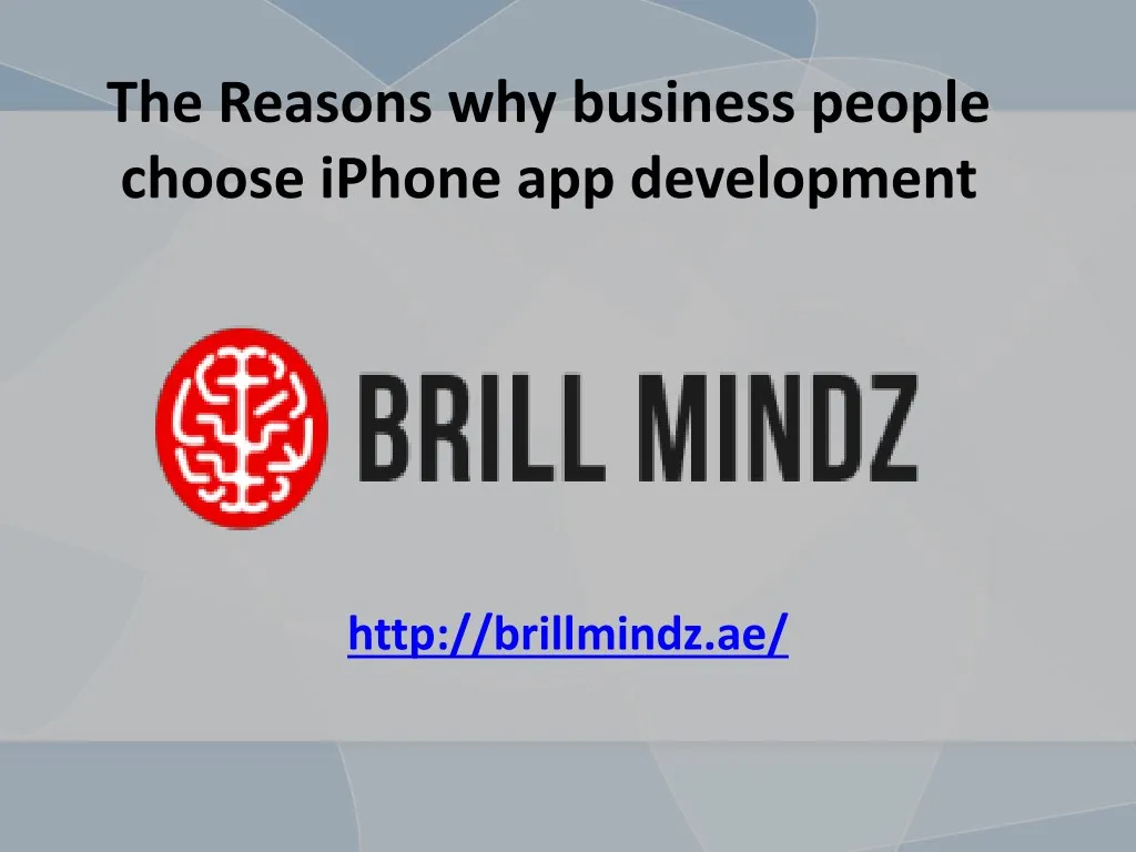 the reasons why business people choose iphone