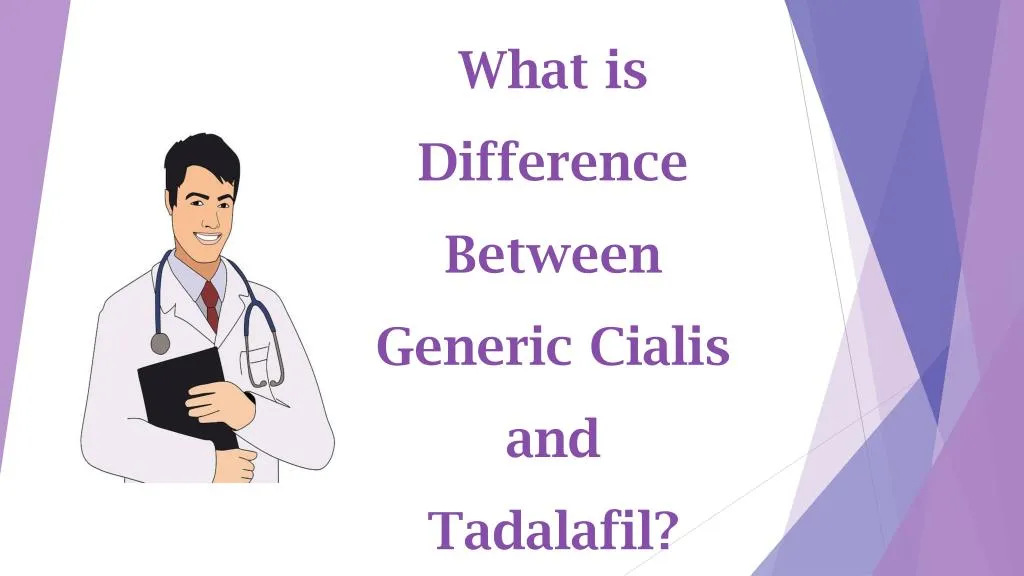 what is difference between generic cialis and tadalafil