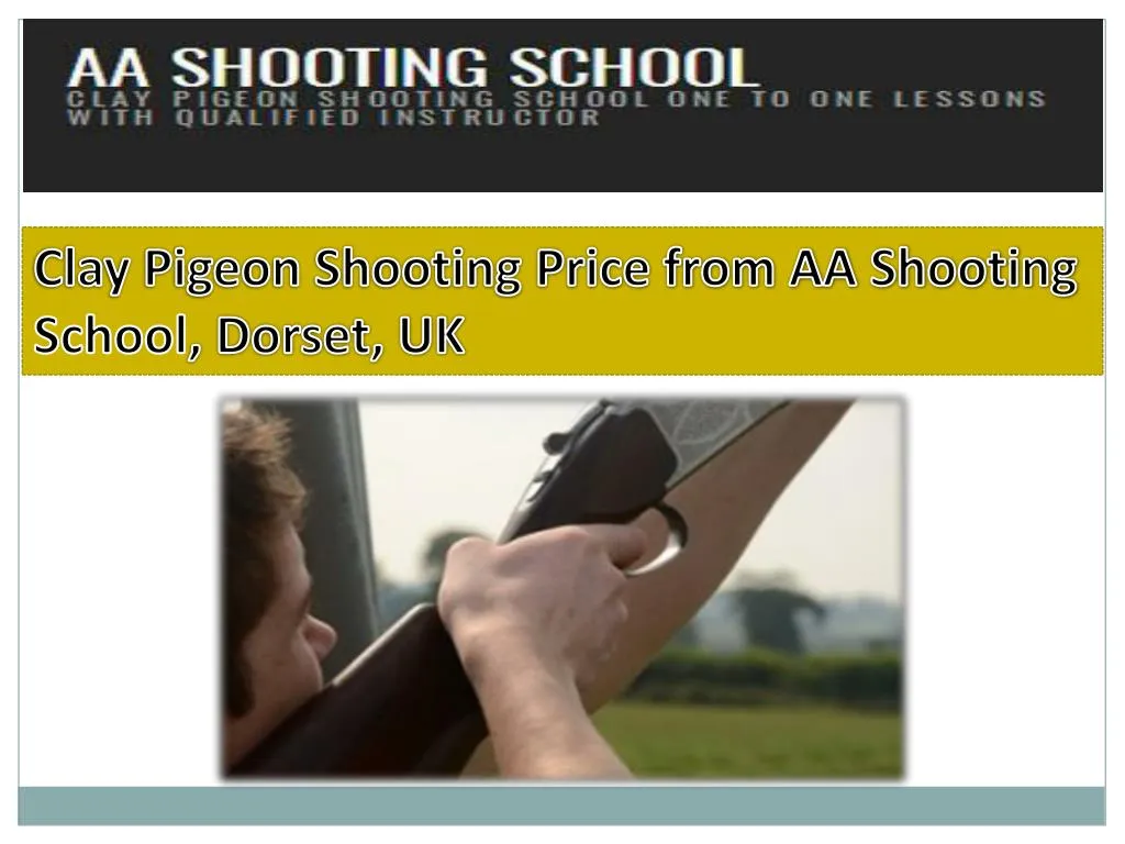 clay pigeon shooting price from aa shooting