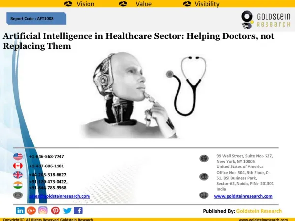 Artificial Intelligence in Healthcare Sector: Helping Doctors, not Replacing Them