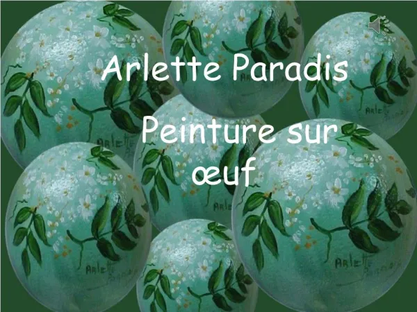 Oeufs peints Arlette Paradis
