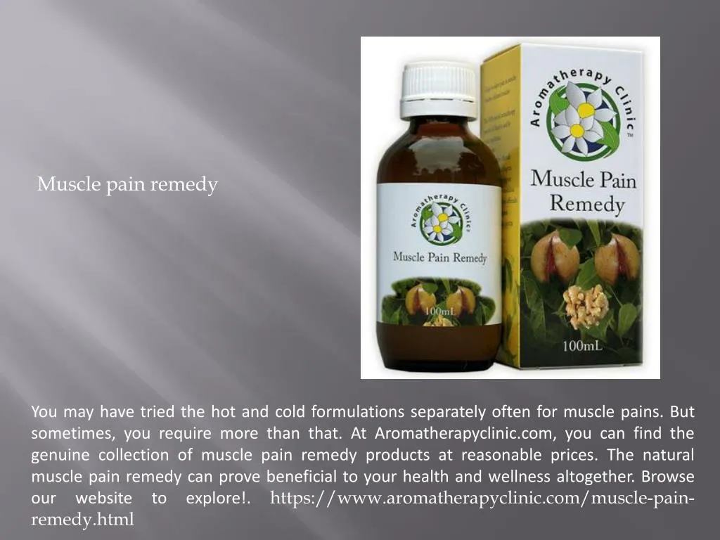 muscle pain remedy