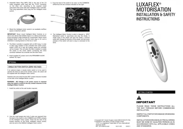 Luxaflex Motorisation Installation Guide