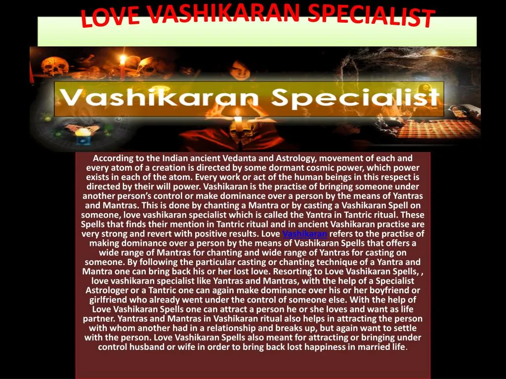 love vashikaran specialist
