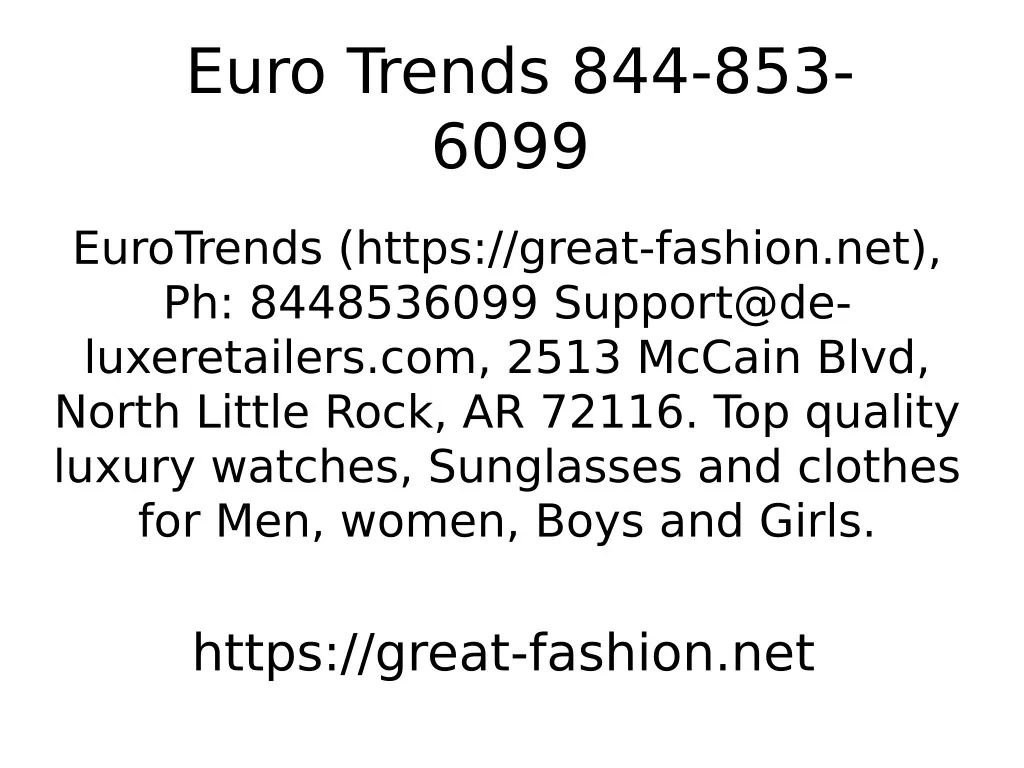 euro trends 844 853 6099
