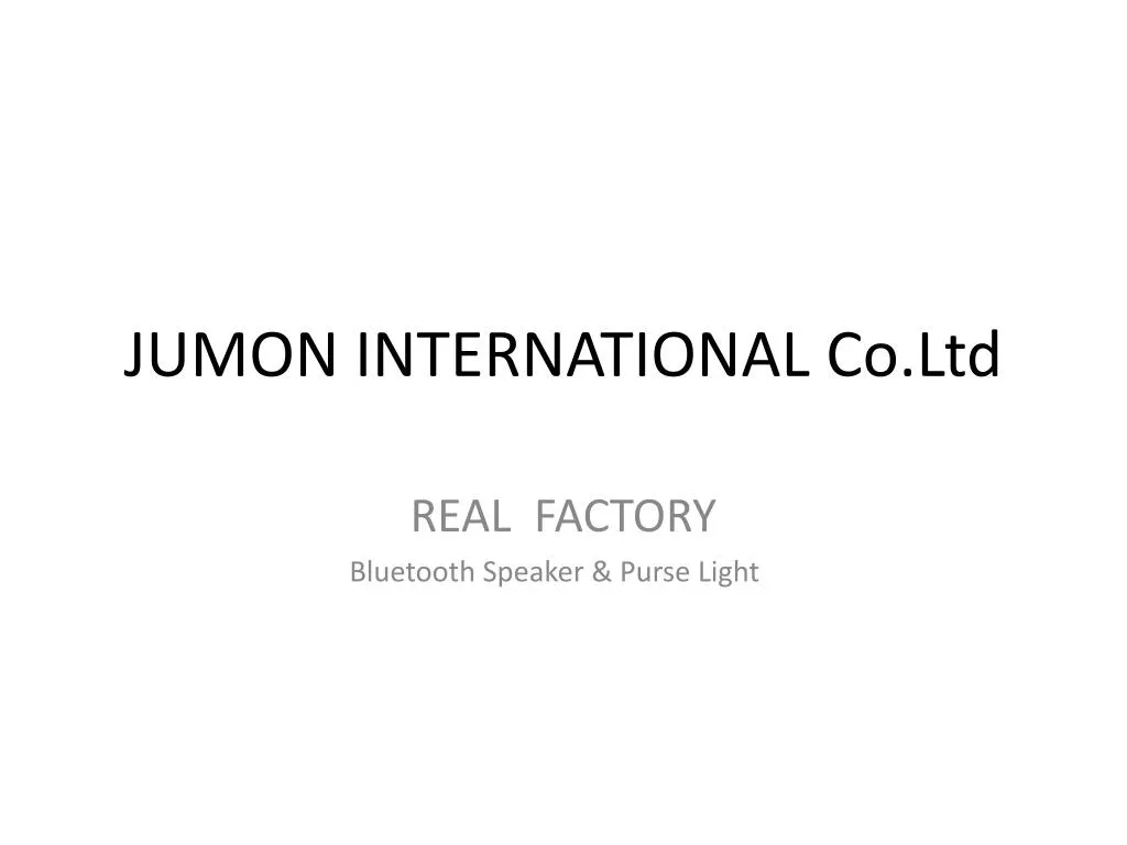 jumon international co ltd