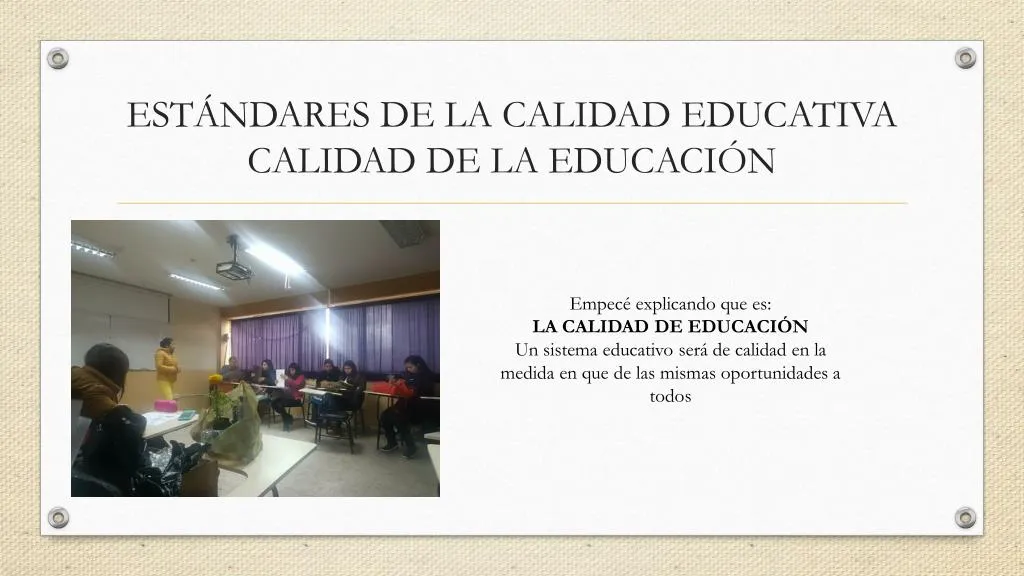 est ndares de la calidad educativa calidad de la educaci n