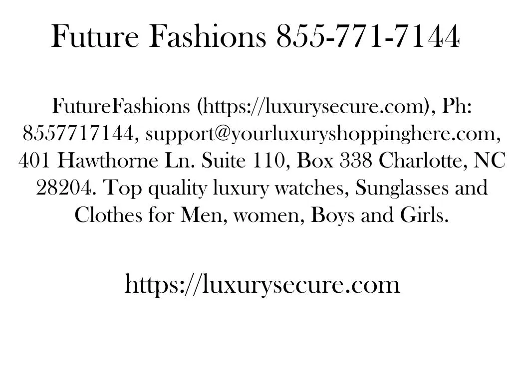 future fashions 855 771 7144